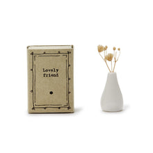 Load image into Gallery viewer, Lovely Matchbox Vase with Flowers