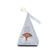 Load image into Gallery viewer, Star is Born Baby Socks in gift box