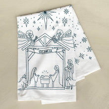 Load image into Gallery viewer, Nativity Christmas Tea Towel