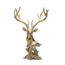 Load image into Gallery viewer, Gold Leef Deer Decor