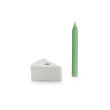 Load image into Gallery viewer, May All Your Wishes Come True Slice of Cake with Candle