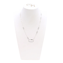 Load image into Gallery viewer, Silver Ashley 18" Necklace with Piper Carabiner