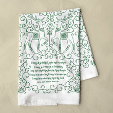Load image into Gallery viewer, O Come All Ye Faithful Christmas Tea Towel