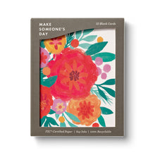 Load image into Gallery viewer, Bursting Blooms Blank Note Cards