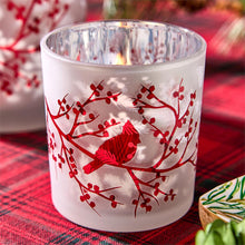 Load image into Gallery viewer, Red Cardinal Tealight Candleholders