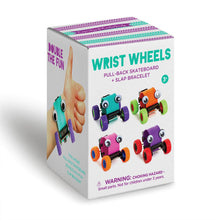 Load image into Gallery viewer, Wrist Wheels Pull Back Skateboard Racer with Googly Eyes in Gift Box