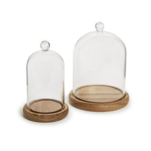 Load image into Gallery viewer, Cloche with Ball Handle and Wood Base