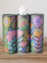 Load image into Gallery viewer, Car Tissues Set of 3 in Navy Folk Flower