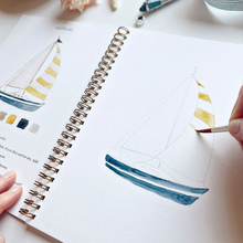 Load image into Gallery viewer, Seaside watercolor workbook