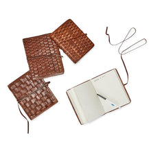 Load image into Gallery viewer, Chestnut Woven Journals in assorted sizes