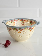 Load image into Gallery viewer, Ceramic Berry Colander - Cream Floral