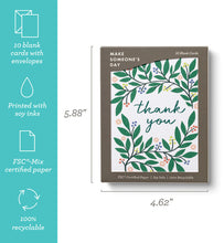 Load image into Gallery viewer, Botanical Wreath- Boxed Blank Note Cards