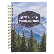 Load image into Gallery viewer, Be Strong and Courageous Mountain Vista Spiral Journal - Joshua 1:9