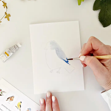 Load image into Gallery viewer, Backyard Birds paintable notecards