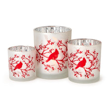 Load image into Gallery viewer, Red Cardinal Tealight Candleholders