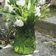 Load image into Gallery viewer, Moss Hobnail Jug (Food Safe) - Recycled Glass