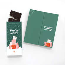 Load image into Gallery viewer, Chocolate-Filled Greeting Card - You're a Gift