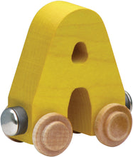 Load image into Gallery viewer, Letter A- Bright Colored Wooden Name Train
