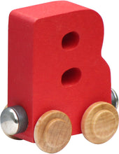 Load image into Gallery viewer, Letter B- Bright Colored Wooden Name Train