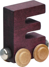 Load image into Gallery viewer, Letter E- Bright Colored Wooden Name Train