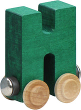 Load image into Gallery viewer, Letter H- Bright Colored Wooden Name Train