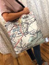 Load image into Gallery viewer, Sale Maryville, Tennessee Vintage Map Tote