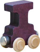 Load image into Gallery viewer, Letter I- Bright Colored Wooden Name Train