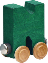 Load image into Gallery viewer, Letter N- Bright Colored Wooden Name Train