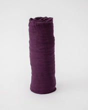 Load image into Gallery viewer, Plum Cotton Muslin Swaddle Blanket