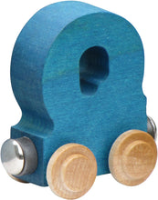 Load image into Gallery viewer, Letter Q- Bright Colored Wooden Name Train