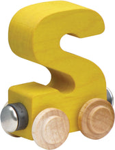 Load image into Gallery viewer, Letter S- Bright Colored Wooden Name Train
