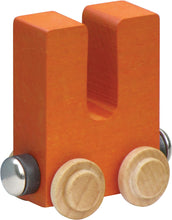 Load image into Gallery viewer, Letter U- Bright Colored Wooden Name Train