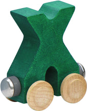 Load image into Gallery viewer, Letter X- Bright Colored Wooden Name Train