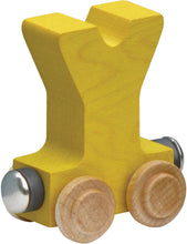 Load image into Gallery viewer, Letter Y- Bright Colored Wooden Name Train