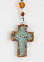 Load image into Gallery viewer, Blessed Artisan Cross Car Charm