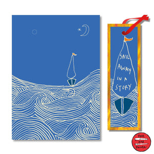 "Sail Away" Greeting Card/Bookmark