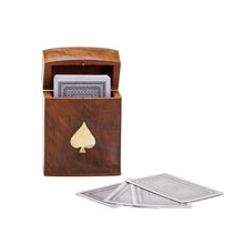 Load image into Gallery viewer, The Turf Club Playing Card Set in Hand-Crafted Wooden Box
