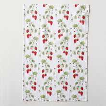 Load image into Gallery viewer, Strawberry cotton flour sack tea towel

