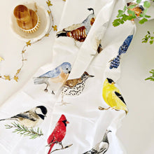 Load image into Gallery viewer, Birds cotton flour sack tea towel
