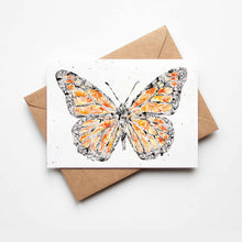Load image into Gallery viewer, Monarch Butterfly Plantable Greeting Card
