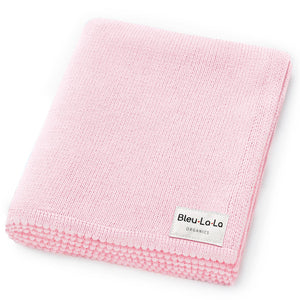 100% Organic Luxe Baby Blanket  : Blush Pink