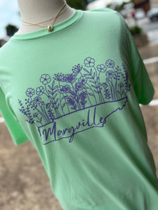 Maryville Tennessee Blooming Wild Flowers Tee