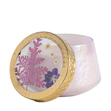 Load image into Gallery viewer, Accent Watercolor Pressed Floral Candle - Blackberry Coconut
