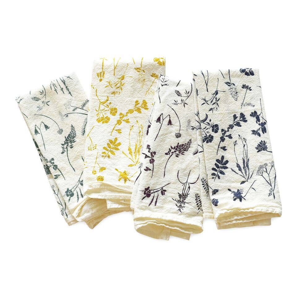 Mixed Wildflowers Napkins / Set of 4: 15” x 20”, set of 4