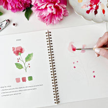 Load image into Gallery viewer, Flowers watercolor workbook
