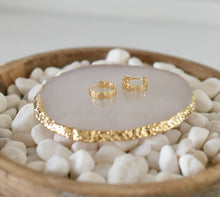 Load image into Gallery viewer, Grace hoops-18k gold plated earrings-huggies
