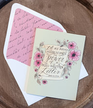 Load image into Gallery viewer, Jane Austen Well-written Letter Card
