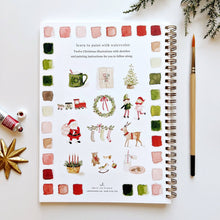 Load image into Gallery viewer, Christmas watercolor workbook
