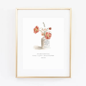 Psalm 145:9 bouquet scripture print