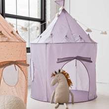 Load image into Gallery viewer, Kids Play Tent Castle with Recycled Fabric - Solids: Purple
